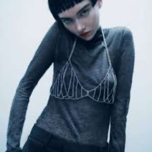 Zara 💎 Jewel Bra Size Medium - Picture 4 of 9